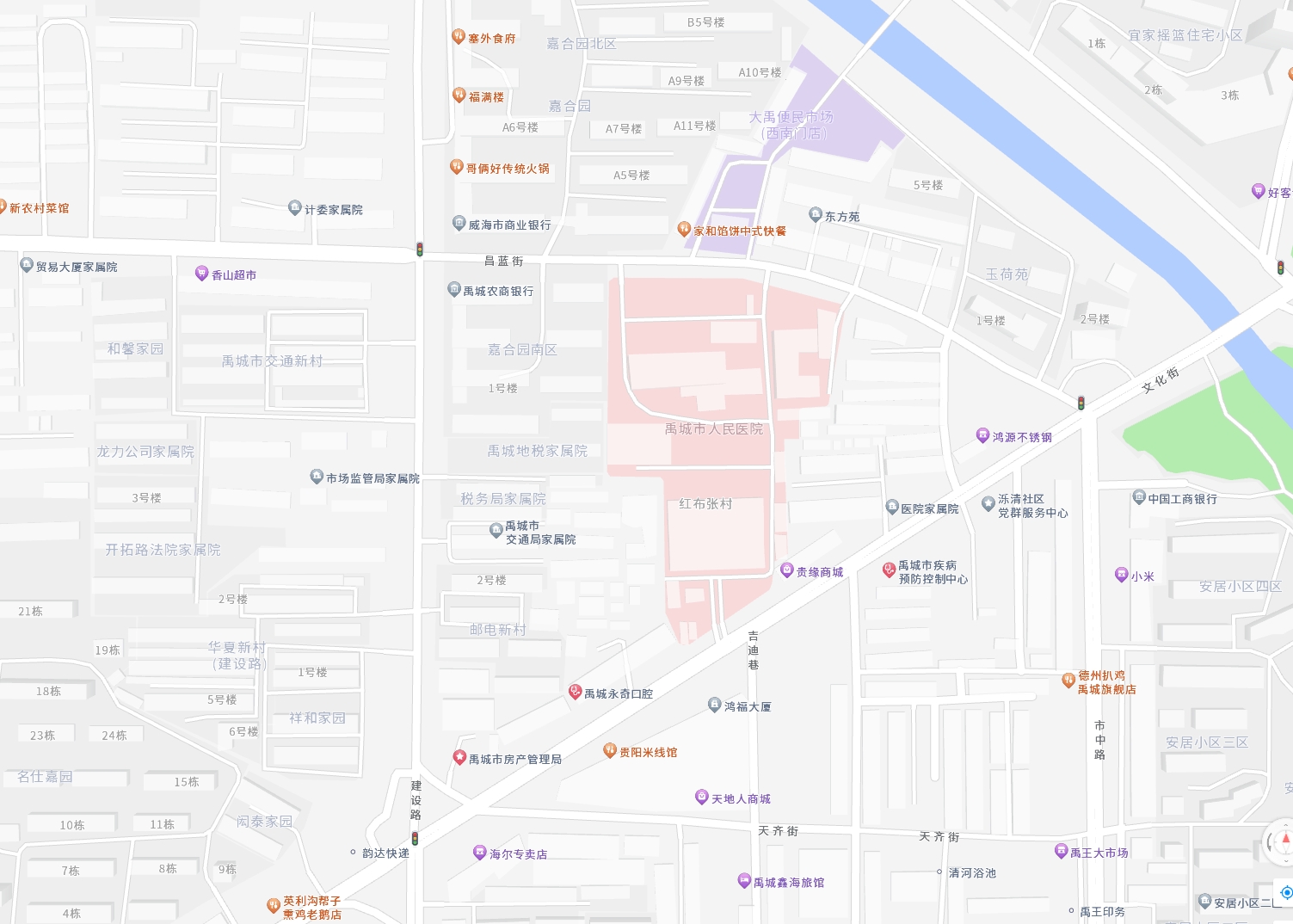 禹城市人民医院位置